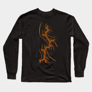 Fractal Fire Rift Long Sleeve T-Shirt